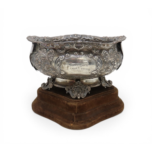 A LATE-VICTORIAN SILVER BOWL