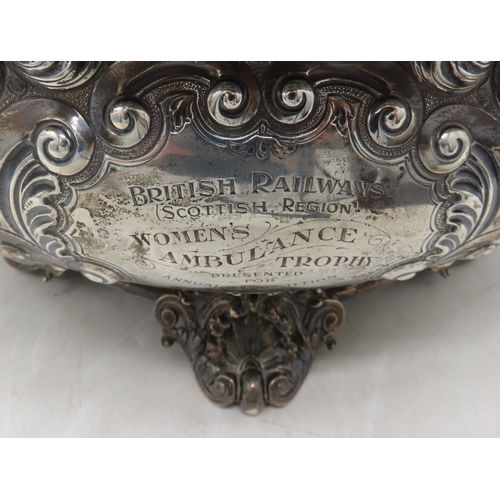 2449 - A LATE-VICTORIAN SILVER BOWLby Horace Woodward & Co, London 1892, of shaped oval form, with all-... 
