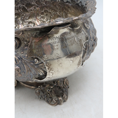 2449 - A LATE-VICTORIAN SILVER BOWLby Horace Woodward & Co, London 1892, of shaped oval form, with all-... 