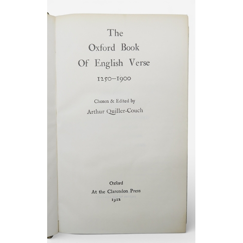 8083 - RIVIERE BINDINGThe Oxford Book of English Verse 1250-1900Arthur Quiller-Couch (ed.), Oxford, Clarend... 