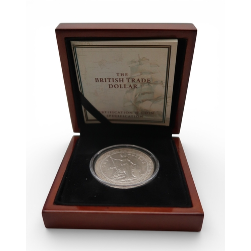 George V (1910-1936) British Trade Dollar 1911ObverseStanding figure of ...