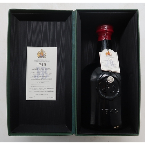 9004 - JUSTERINI & BROOKS -&nbsp;J&B '1749' 25 Year old blend of 25 Scotch Whiskies. Bottled in cel... 