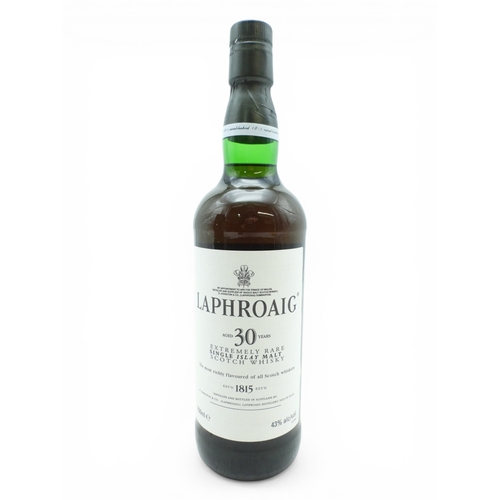 9001 - LAPHROAIG - 30 Year Old Islay Single Malt in presentation box. 2000's era bottling. 75cl 43% ABV... 