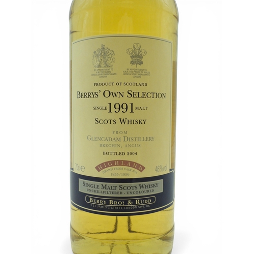 9005 - GLENCADAM - Berry Bros & Rudd Berry's Own Selection 1991 Single Malt Scotch Whisky Bottled 2004.... 