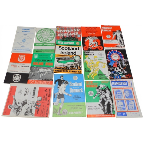 9014 - An early Alex Ferguson autograph; and a collection of 1960s and 70s-era football programmes, includi...