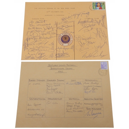 9022 - <strong>Glasgow Rangers F.C.<br /></strong>A postal cover commeorating the Official Opening of the N...