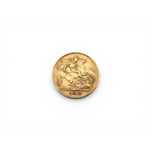 5004 - George V (1910-1936) ½ Sovereign 1912Obversebust of King George V facing left legend around GEORGIVS... 