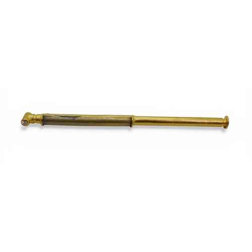 2709 - A CONTEMPORARY DIAMOND BROOCHthe body made of bright yellow metal stamped 999 with diamond and plati... 