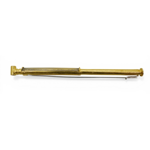 2709 - A CONTEMPORARY DIAMOND BROOCHthe body made of bright yellow metal stamped 999 with diamond and plati... 