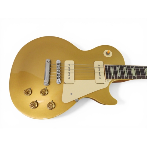 5022 - GIBSON - 1991 Historic '56 Reissue Gold Top Les Paul Electric Guitar. Mahogany back with Maple top. ... 