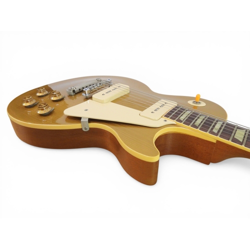 5022 - GIBSON - 1991 Historic '56 Reissue Gold Top Les Paul Electric Guitar. Mahogany back with Maple top. ... 