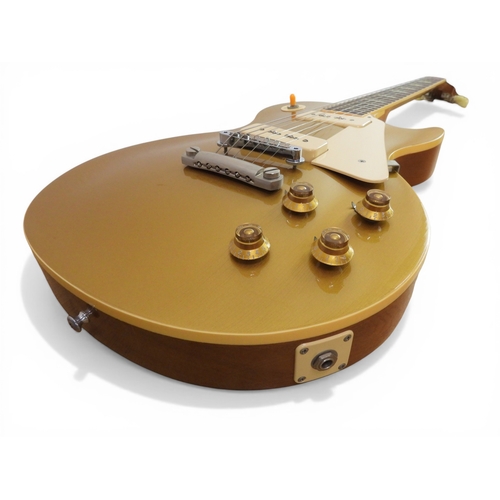 5022 - GIBSON - 1991 Historic '56 Reissue Gold Top Les Paul Electric Guitar. Mahogany back with Maple top. ... 
