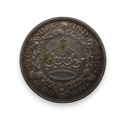 5015 - George V (1910-1936) Crown 1930ObverseUncrowned portrait of King George V left, legend around  GEORG... 