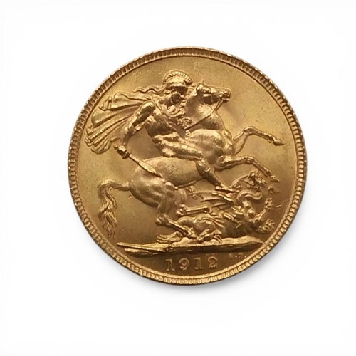 5035 - George V (1910-1936) 1 Sovereign 1912Obverse bust of King George V facing left legend around  GEORGI... 