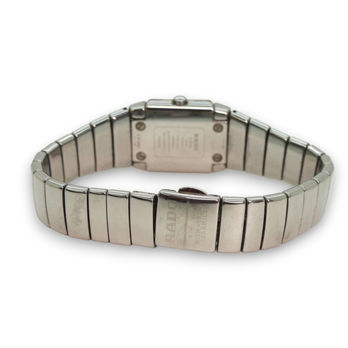 806 - A ladies Rado DiaStar, silver tone and gold tone,high tec ceramic case and strap, weight 49gms