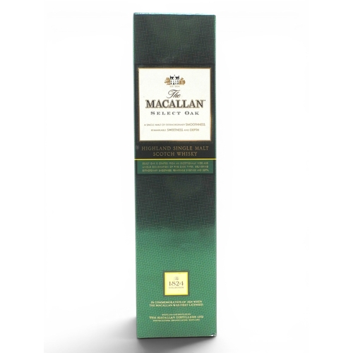 9017 - THE MACALLAN - 'Select Oak' Highland Single Malt Scotch Whisky Travel Retail exclusive. 1L 40% ABV... 