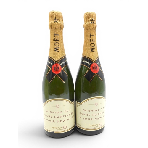9024 - MOET & CHANDON -&nbsp;2 Bottles of Brut Imperial Champagne, bottled for Ambion Homes. 75cl 12% A... 