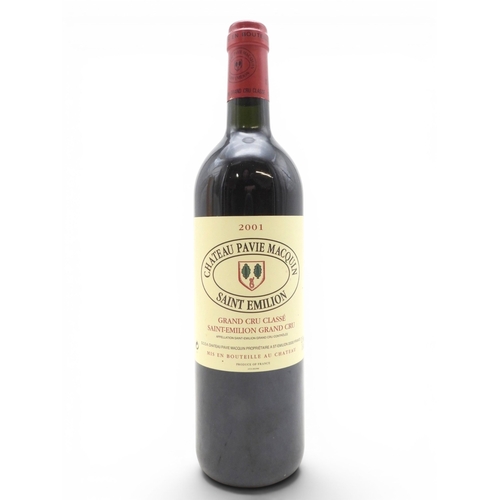 9027 - BORDEAUX - CHATEAU PAVIE MACQUIN 2001 Grand Cru Classe AOC Saint Emilion Grand Cru Bordeaux red wine... 