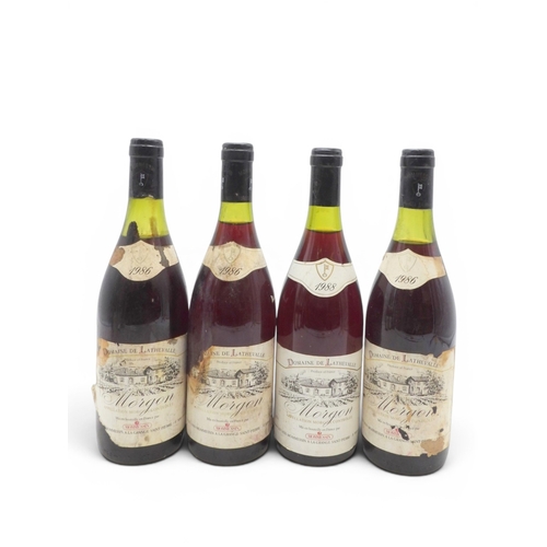 9028 - CRU BEAUJOLAIS, MOULIN-A-VENT/MORGON - 10 bottles of Beaujolais including three of 1986 DOMAINE DE L... 