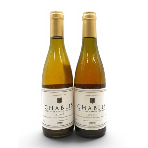 9033 - CHABLIS & SANCERRE - Six bottles of French White Wine to include BLASON DE BOURGOGNE 2004 Cuvee ... 