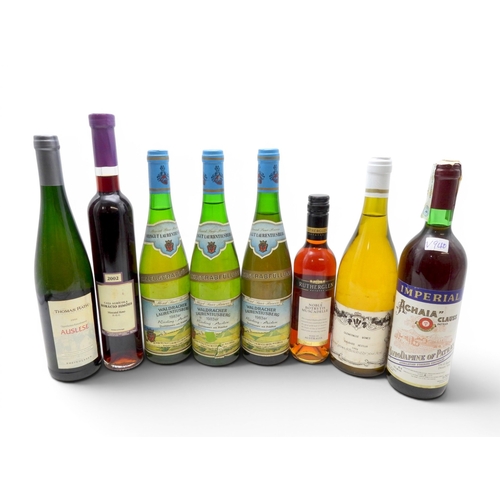 9035 - DESSERT WINES - Eight bottles of sweet wine to include CASA AGRICOLA Horacio Simoes 2002 Moscatel Ro... 