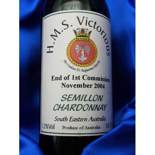 9040 - HMS VICTORIOUS -&nbsp;A Midi Bottle Of South Australian Semillon Chardonnay, celebrating the end of ... 