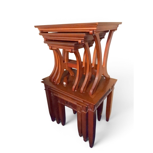 52 - A mixed lot to include bow front two tier hall table, circular two tier plant stand, mahogany twin p... 