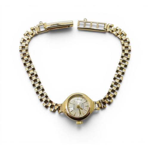 708 - A 9ct gold ladies Rotary watch and strap hallmarked London 1964, weight without mechanism 7.2gms