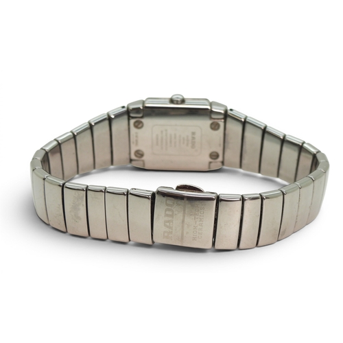 727 - A ladies Rado DiaStar, silver tone and gold tone,high tec ceramic case and strap, weight 49gms