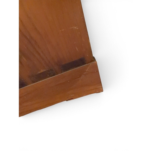 2042 - AN EARLY 20TH CENTURY OAK FOUR DOOR BOOKCASE&nbsp;with plain top over four leaded stained glass door... 