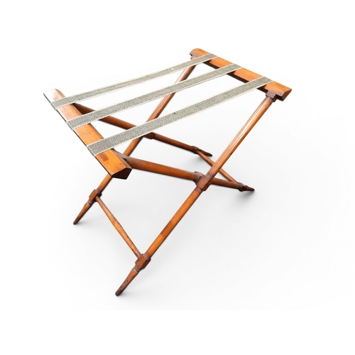2044 - A 19TH CENTURY MAHOGANY BUTLERS TRAY ON STAND&nbsp;rectangular tray with shaped gallery with pierced... 