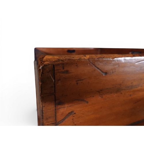2044 - A 19TH CENTURY MAHOGANY BUTLERS TRAY ON STAND&nbsp;rectangular tray with shaped gallery with pierced... 