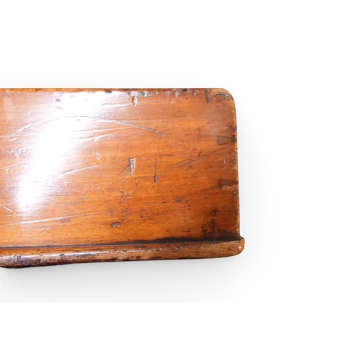 2044 - A 19TH CENTURY MAHOGANY BUTLERS TRAY ON STAND&nbsp;rectangular tray with shaped gallery with pierced... 