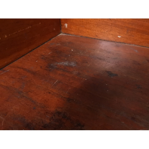 2044 - A 19TH CENTURY MAHOGANY BUTLERS TRAY ON STAND&nbsp;rectangular tray with shaped gallery with pierced... 