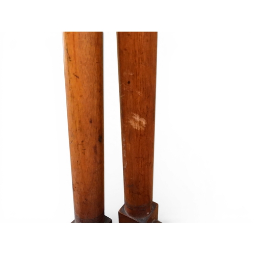 2044 - A 19TH CENTURY MAHOGANY BUTLERS TRAY ON STAND&nbsp;rectangular tray with shaped gallery with pierced... 