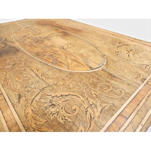 2046 - AN 18TH CENTURY ITALIAN WALNUT AND MARQUETRY INLAID COMMODE&nbsp;crossband and marquetry inlaid top ... 