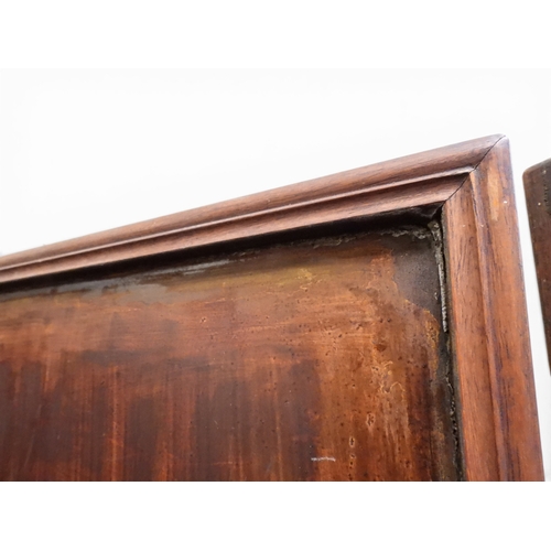 2051 - A LATE 19TH CENTURY CHINESE HARDWOOD FOUR PANEL ROOM DIVIDER&nbsp;with applied soapstone decoration ... 