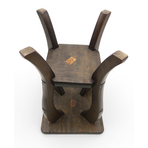 50A - An early 20th-century Arts and Crafts Japanese style carved lamp or occasional table, in the manner ...