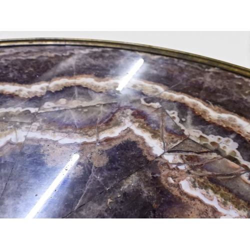 2054 - AN UNUSUAL LOUIS XV CIRCULAR SPECIMEN TOPPED OCCASIONAL TABLE circular top consisting of arranged cr... 