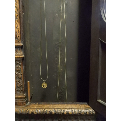 2000 - AN IMPRESSIVE VICTORIAN OAK CASED MATTHEW WYLIE, PAISLEY LONG CASE CLOCK 