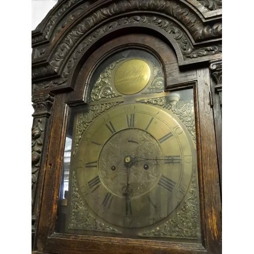 2000 - AN IMPRESSIVE VICTORIAN OAK CASED MATTHEW WYLIE, PAISLEY LONG CASE CLOCK 