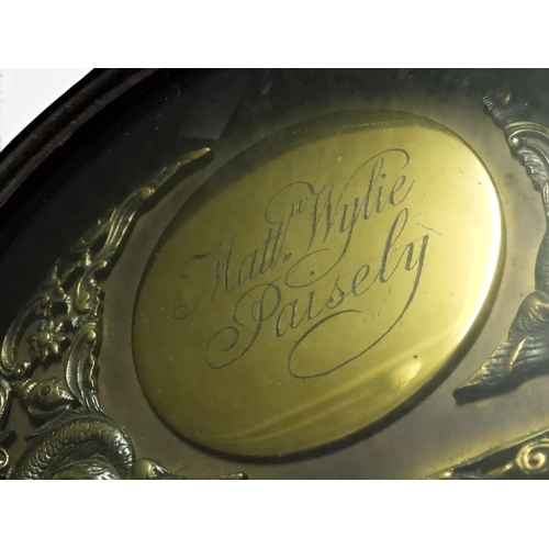 2000 - AN IMPRESSIVE VICTORIAN OAK CASED MATTHEW WYLIE, PAISLEY LONG CASE CLOCK 