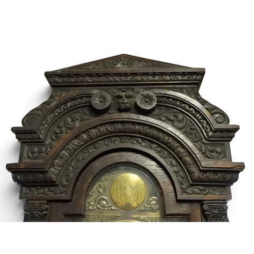 2000 - AN IMPRESSIVE VICTORIAN OAK CASED MATTHEW WYLIE, PAISLEY LONG CASE CLOCK 