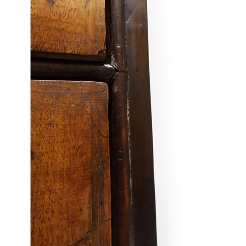 2024 - A 17TH CENTURY WILLIAM AND MARY WALNUT VENEERED CHEST OF DRAWERSwith satinwood inlaid top over two s... 