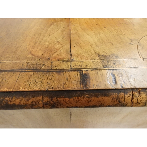 2024 - A 17TH CENTURY WILLIAM AND MARY WALNUT VENEERED CHEST OF DRAWERSwith satinwood inlaid top over two s... 
