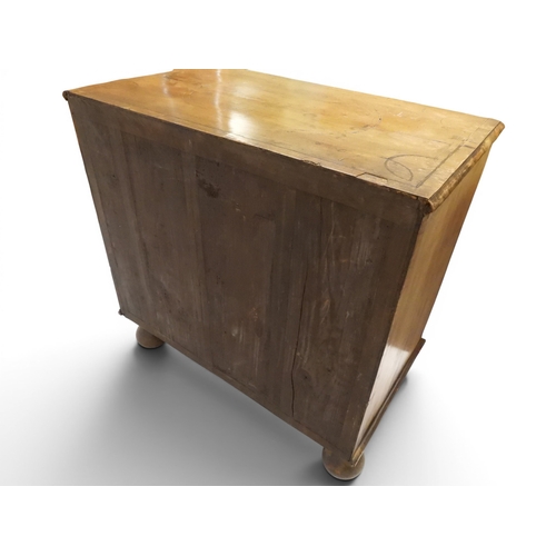 2024 - A 17TH CENTURY WILLIAM AND MARY WALNUT VENEERED CHEST OF DRAWERSwith satinwood inlaid top over two s... 