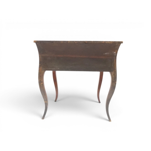 2033 - A 19TH CENTURY MAHOGANY AND BOXWOOD PARQUETRY VENEERED BOMBE CHEST OF DRAWERS&nbsp;with shaped serpe... 