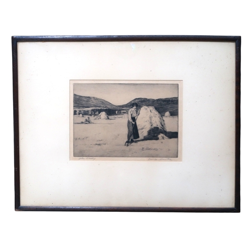 GEORGE HOUSTON RSA RSW RI (SCOTTISH 1869-1947) GLEN ORCHY Etching ...