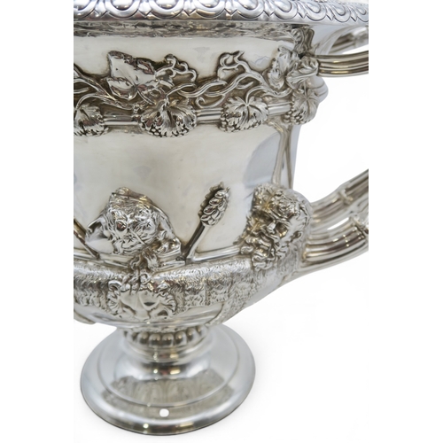 2439 - A GEORGE V SILVER MODEL OF THE WARWICK VASEby Walker & Hall, Sheffield 1914, of typical form, th... 