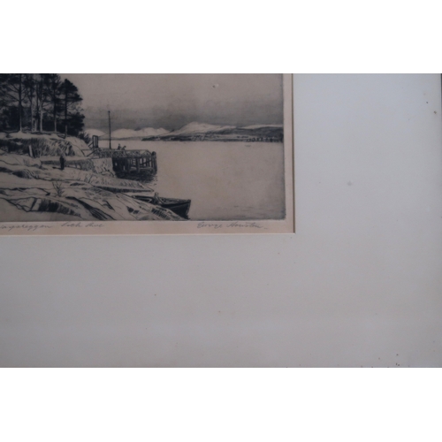 GEORGE HOUSTON RSA RSW RI (SCOTTISH 1869-1947) GLEN ORCHY Etching ...